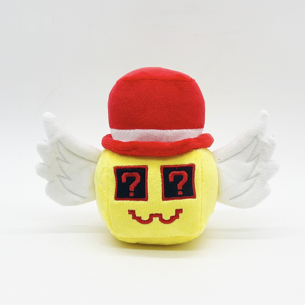 STEAL A BRAINROT Roblox  Plush Cute Question Mark - Faced Plush Toy with Wings and Red Hat 16