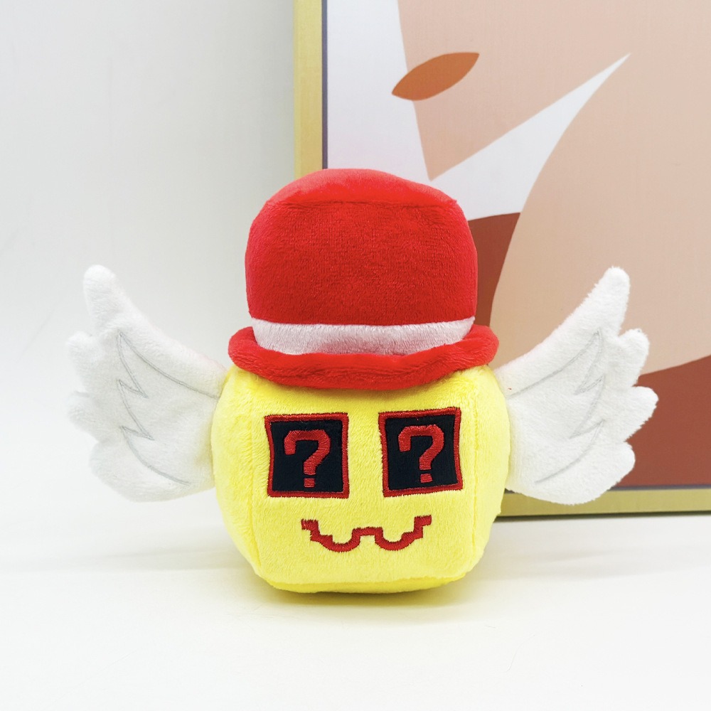 STEAL A BRAINROT Roblox  Plush Cute Question Mark - Faced Plush Toy with Wings and Red Hat 13