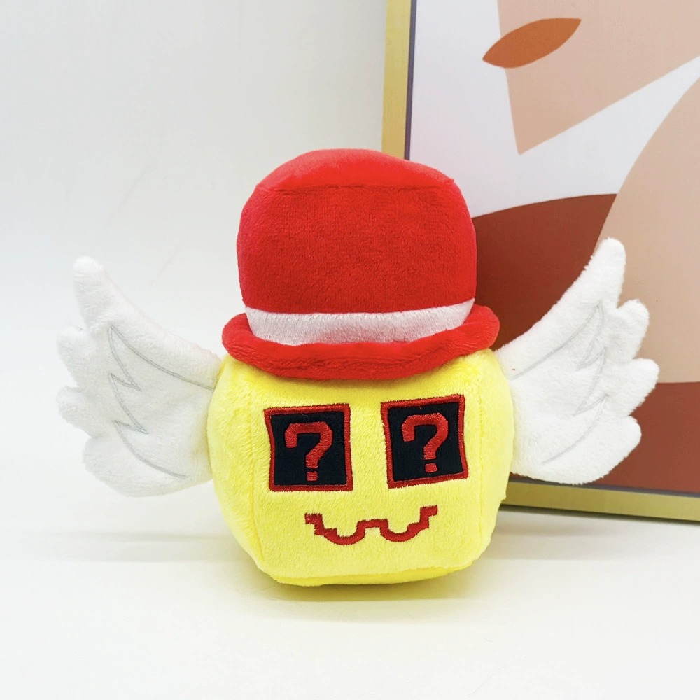 STEAL A BRAINROT Roblox  Plush Cute Question Mark - Faced Plush Toy with Wings and Red Hat 11