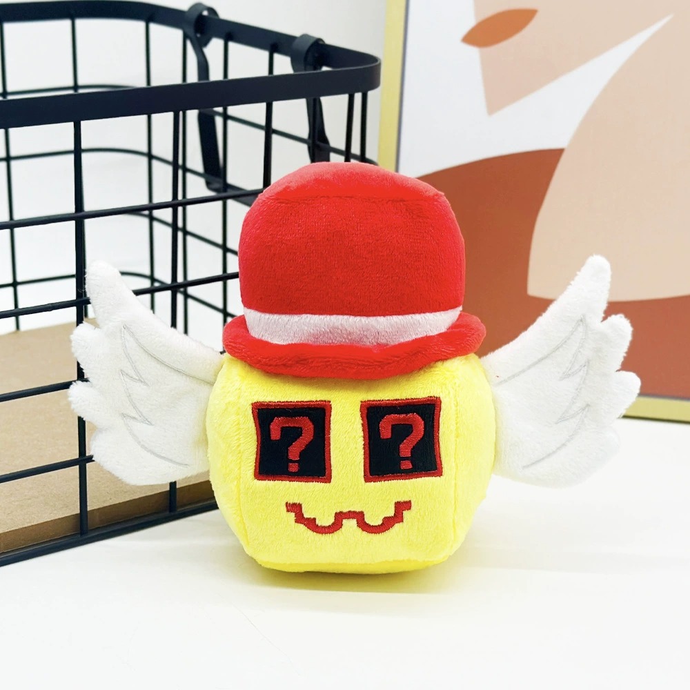 STEAL A BRAINROT Roblox  Plush Cute Question Mark - Faced Plush Toy with Wings and Red Hat 14