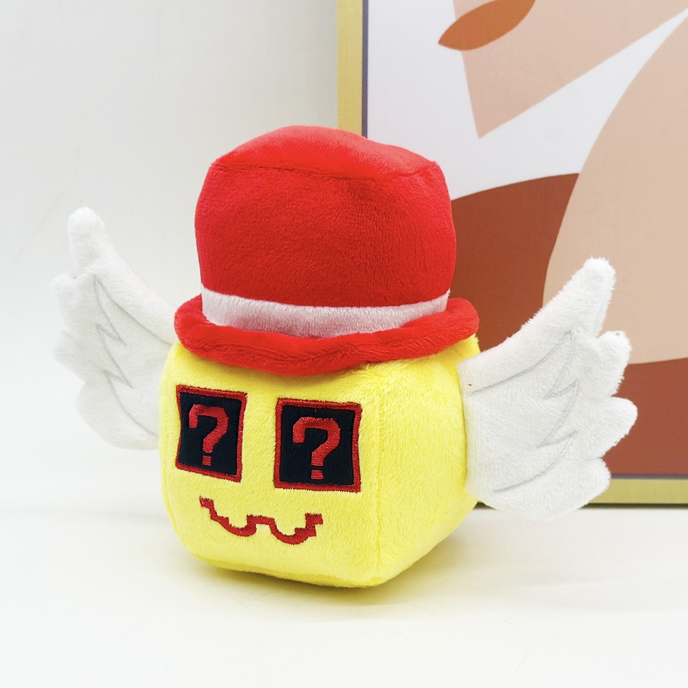 STEAL A BRAINROT Roblox  Plush Cute Question Mark - Faced Plush Toy with Wings and Red Hat 12