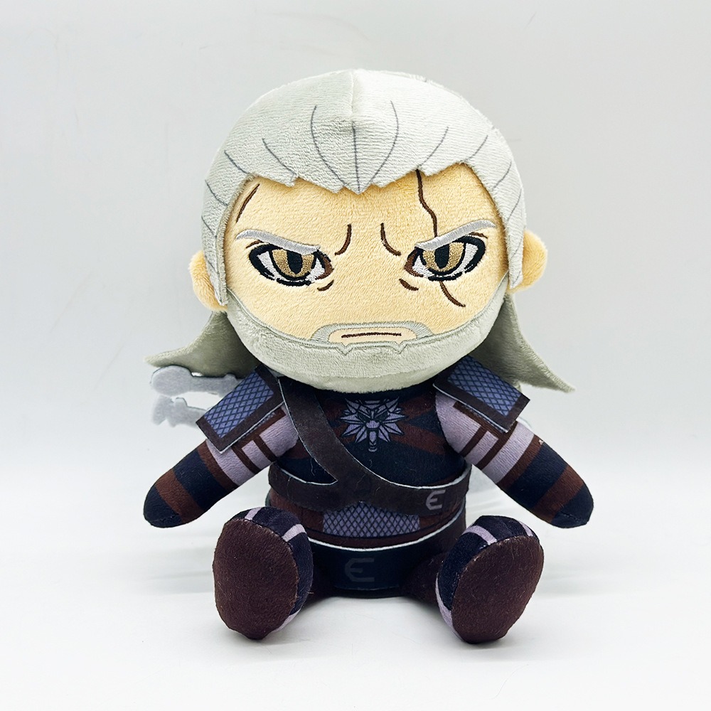 20cm Plush Geralt of Rivia - The Witcher 3: Wild Hunt Themed Stuffed Toy Fantasy Fans & Cozy Adventure Companion 18