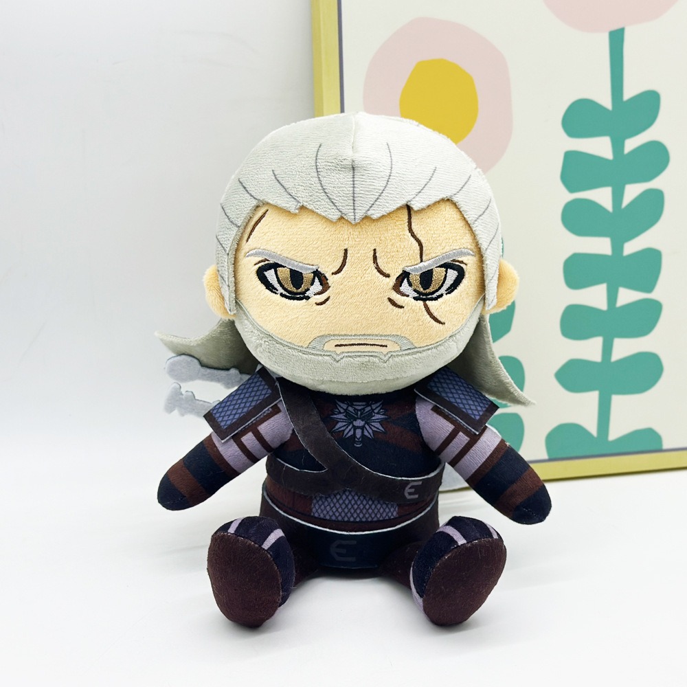 20cm Plush Geralt of Rivia - The Witcher 3: Wild Hunt Themed Stuffed Toy Fantasy Fans & Cozy Adventure Companion 13