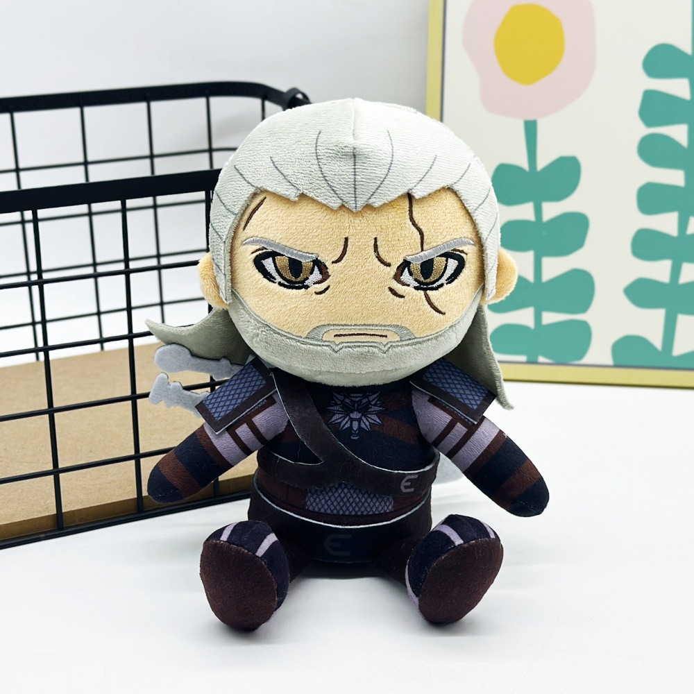 20cm Plush Geralt of Rivia - The Witcher 3: Wild Hunt Themed Stuffed Toy Fantasy Fans & Cozy Adventure Companion 11