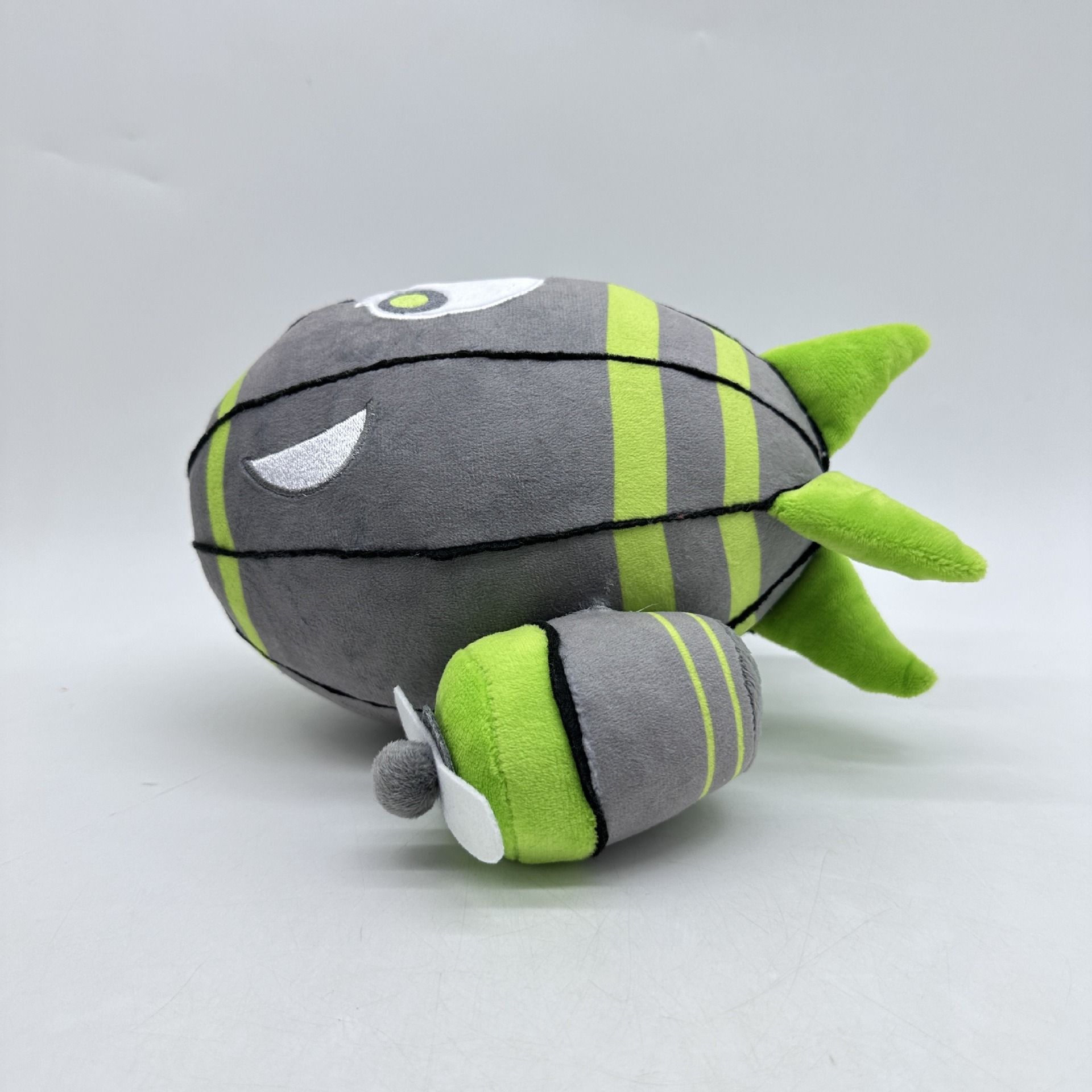 Dirigible de peluche gigante ZOMG de 22 cm, color gris y verde 19