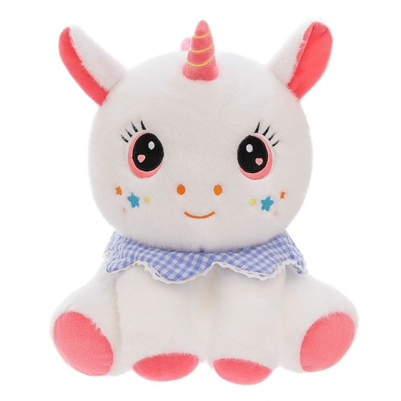 Wholesale Hot Selling Pink And White Soft Unicorn Toy Stuffed Animal Toys PP Cotton Unicorn Toy for Girls 17