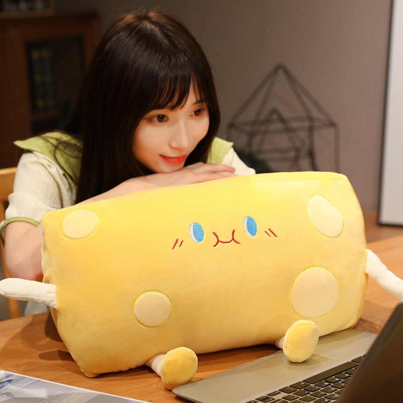 Cute Cheese & Cat Plush Toy - Adorable Kawaii Stuffed Animal for Cuddling, Decor & Gifting 17