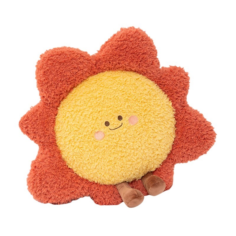 Cute Weather & Celestial Plush Pillow Set - Sun, Moon, Star, Cloud, Rainbow Stuffed Toys 12