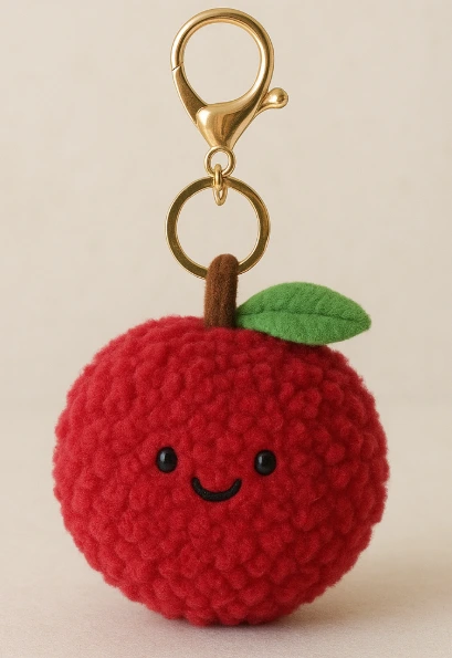Lychee plush keychain creative design doll customization factory direct sales 1