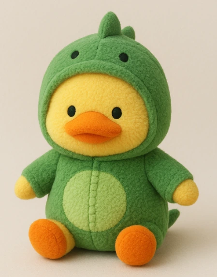 Creative design of dinosaur-duck plush toy, with a cute shape, soft and comfortable, for companionship and comfort 1
