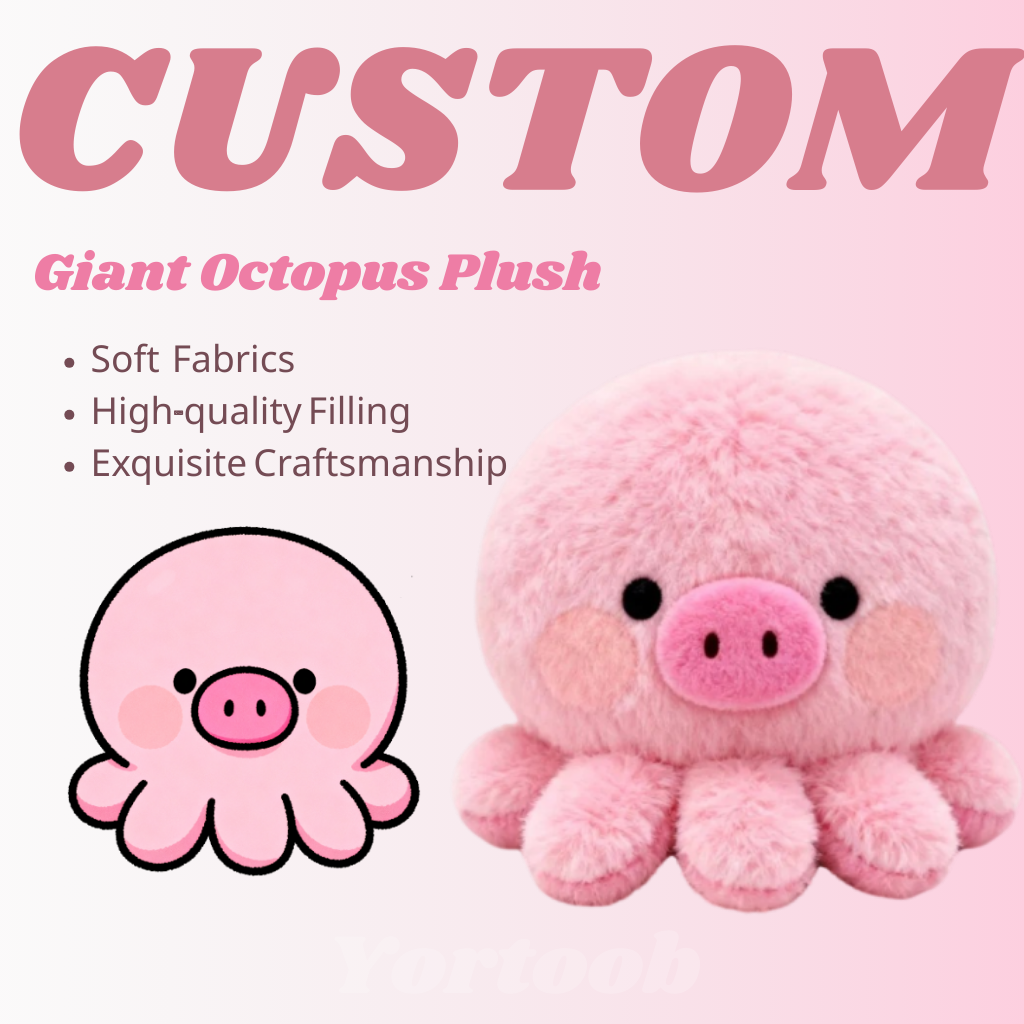 Customized Custom Kawaii Big Eyes Cat Giant Octopus Plush 150cm Plush Toy Cotton Doll 9