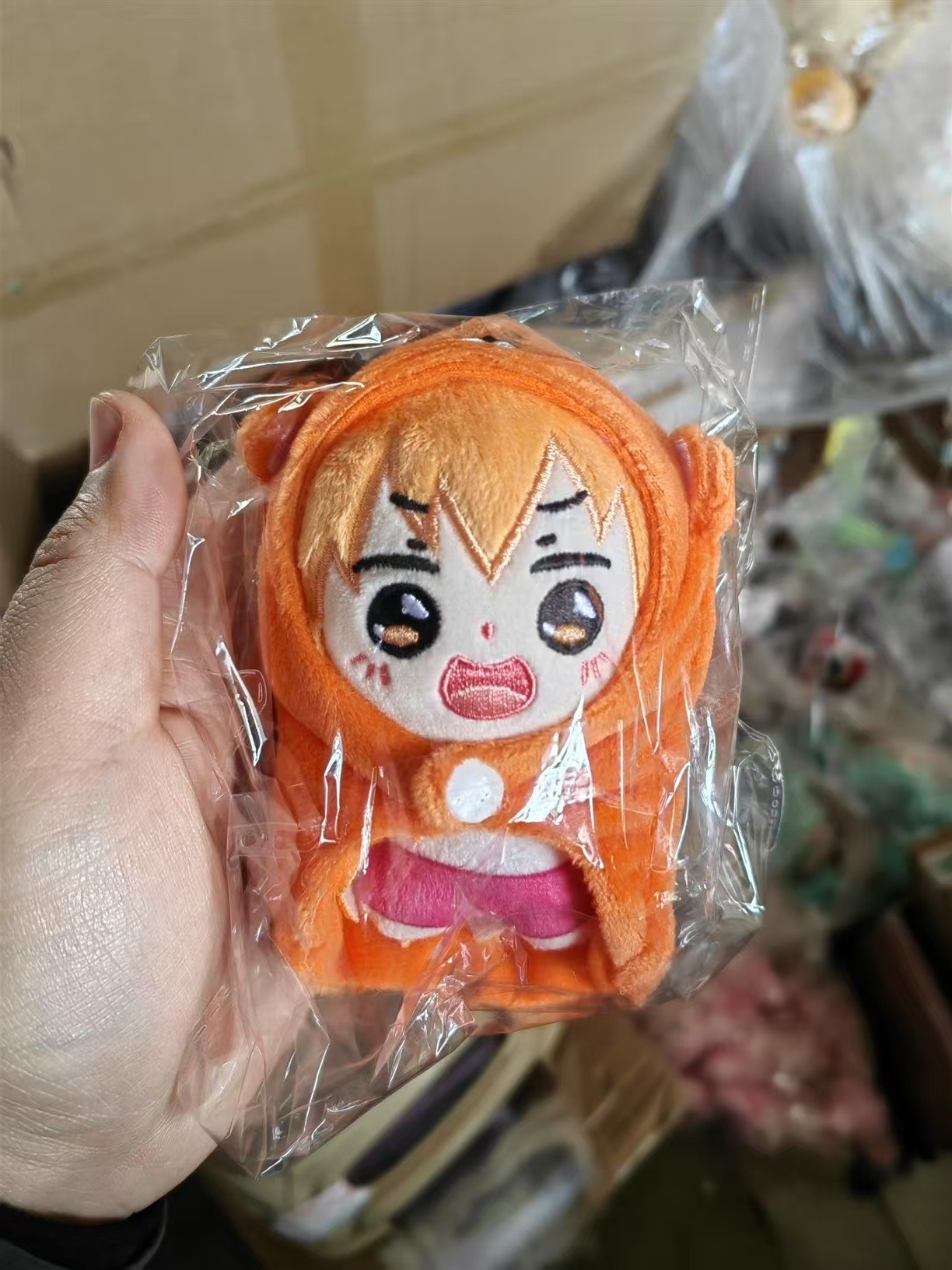 13cm Cute Cartoon Girl Plush Dolls in Bear Hooded Outfits 17