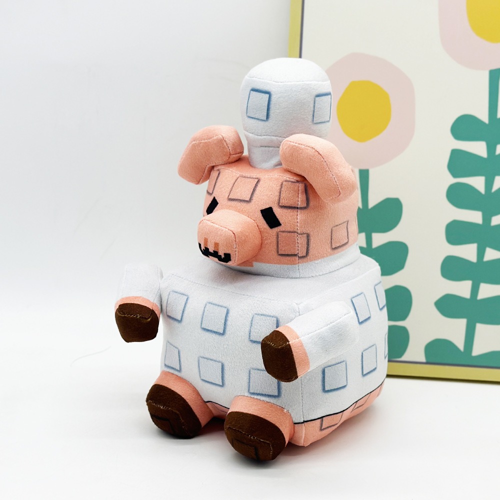 24cm Eco-Friendly Minecraft Pig Plush Toy - Sustainable Stuffed Animal 10