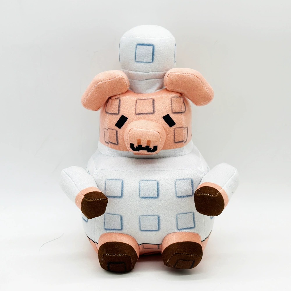 24cm Eco-Friendly Minecraft Pig Plush Toy - Sustainable Stuffed Animal 13
