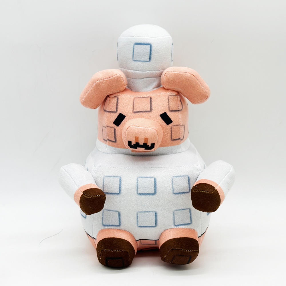24cm Eco-Friendly Minecraft Pig Plush Toy - Sustainable Stuffed Animal 12