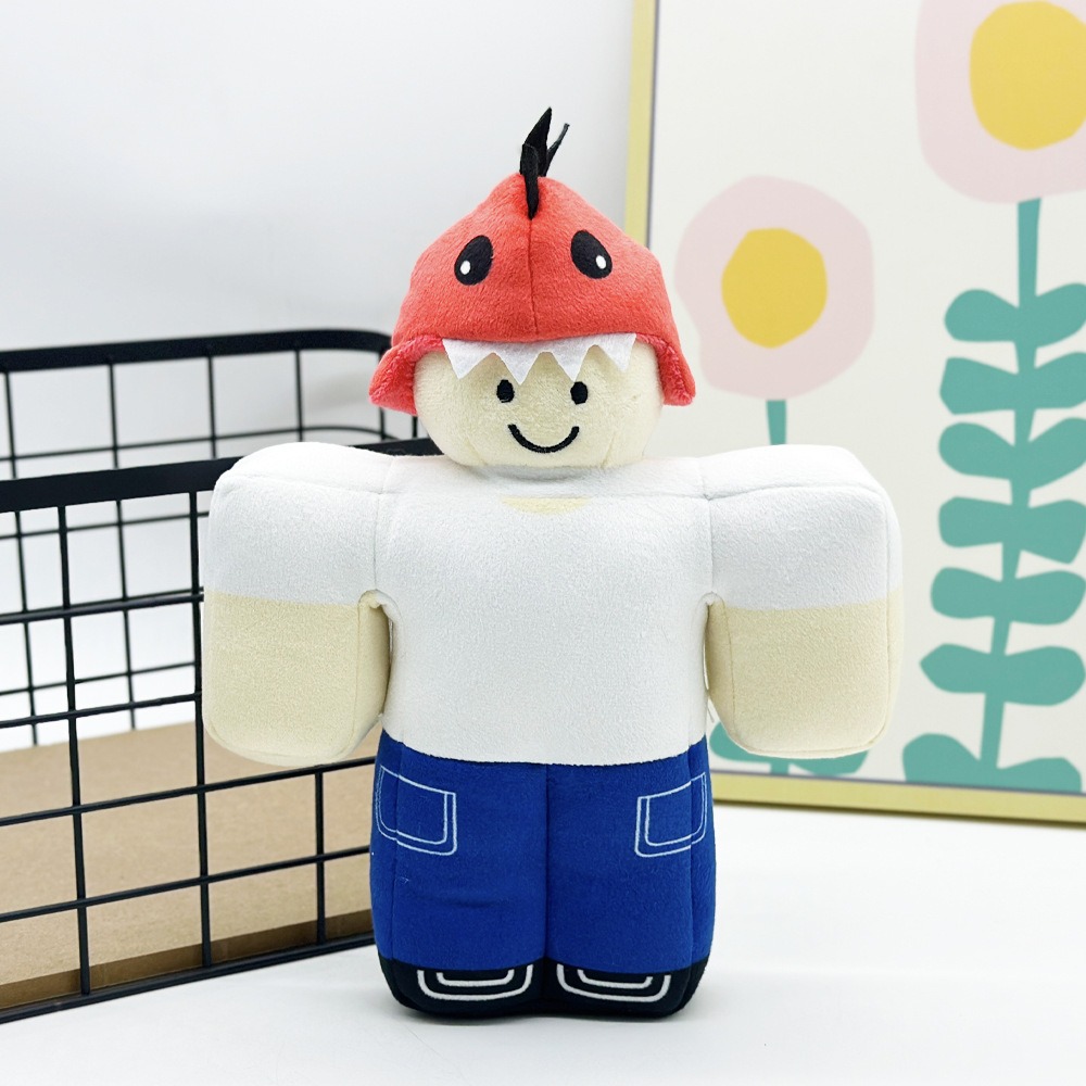 27cm Cartoon Character Plush Toy with Dinosaur Hat - Soft Stuffed Doll  Grow a Garden plush 13
