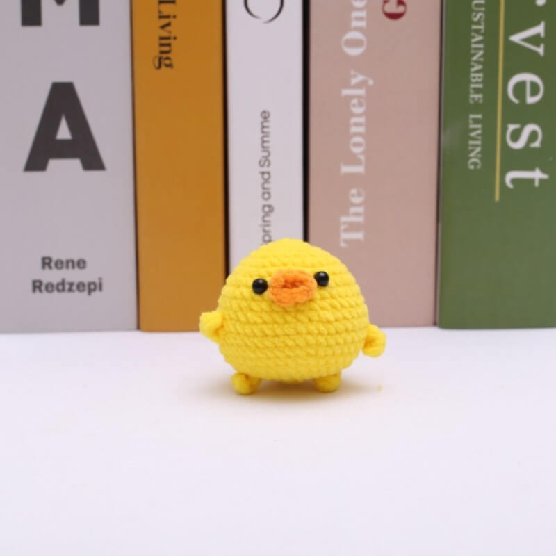 New Creative 5cm Crochet Plushies  Handmade Crafts Kawaii Duck Keychains DIY Handmade Woven Keychain From China Factory 11