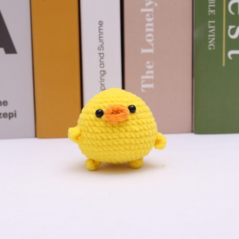 New Creative 5cm Crochet Plushies  Handmade Crafts Kawaii Duck Keychains DIY Handmade Woven Keychain From China Factory 14