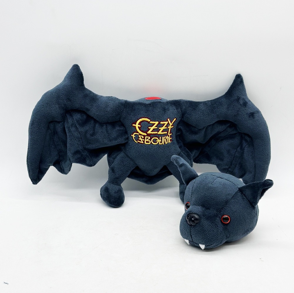 Ozzy Osbourne Bat Plush Toy – 35cm Rock Music Memorabilia Stuffed Animal with Wings and Fangs 15