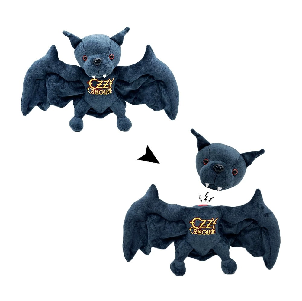 Ozzy Osbourne Bat Plush Toy – 35cm Rock Music Memorabilia Stuffed Animal with Wings and Fangs 19