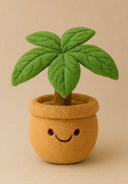 Creative Design of Fortune Tree Plush Doll, Desktop Decoration with Good Meanings 1