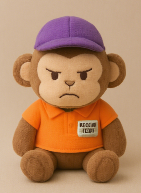 Working Little Monkey Plush Toy: A Hard-Luck Worker's Creative Design with a Cute and Adorable Look 10