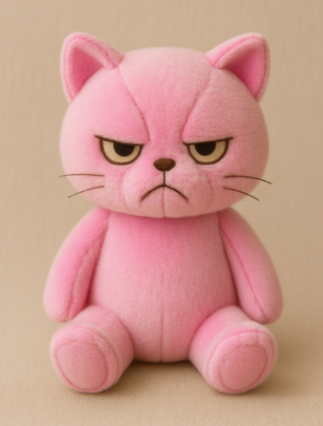 Мягкая игрушка «Хмурый котенок» — креативный дизайн, подарок для детей, модная коллекция. 11