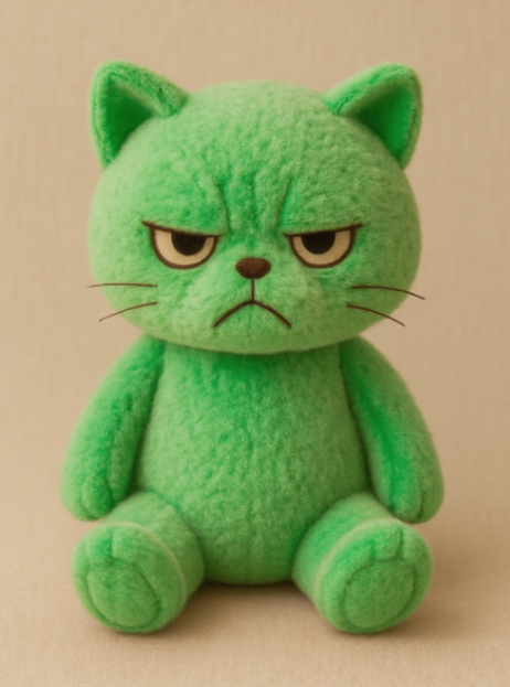Мягкая игрушка «Хмурый котенок» — креативный дизайн, подарок для детей, модная коллекция. 10