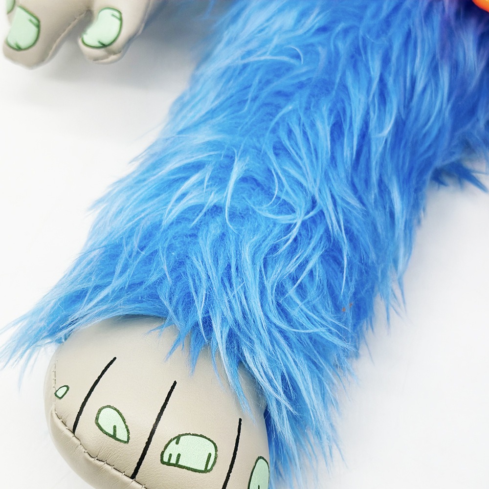 Whimsical Monster Plush Toy - 31cm Sitting Height, 427g Soft Stuffed Creature with Colorful Design & Chain Detail 19