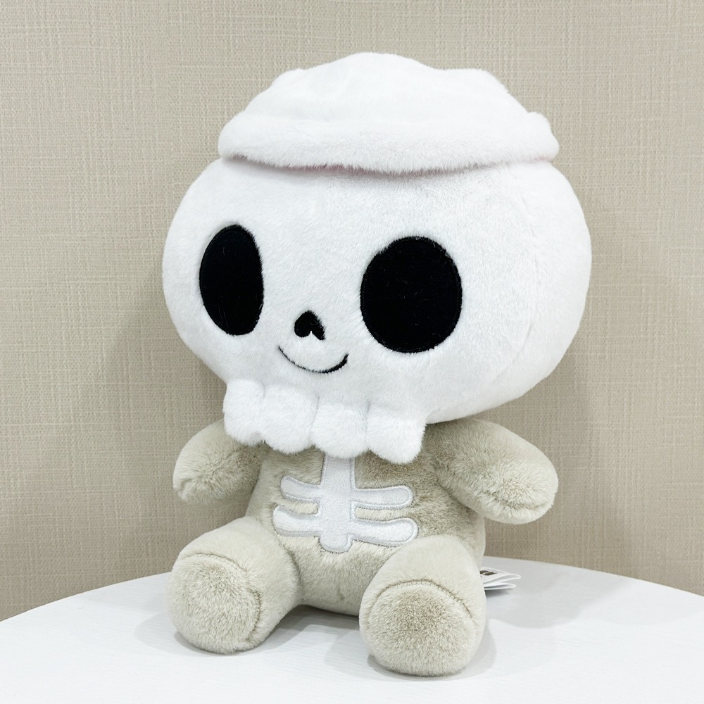 Cute Skull Plush Toy - 25cm Soft Stuffed Doll, 241g, Halloween & Gift Idea 21