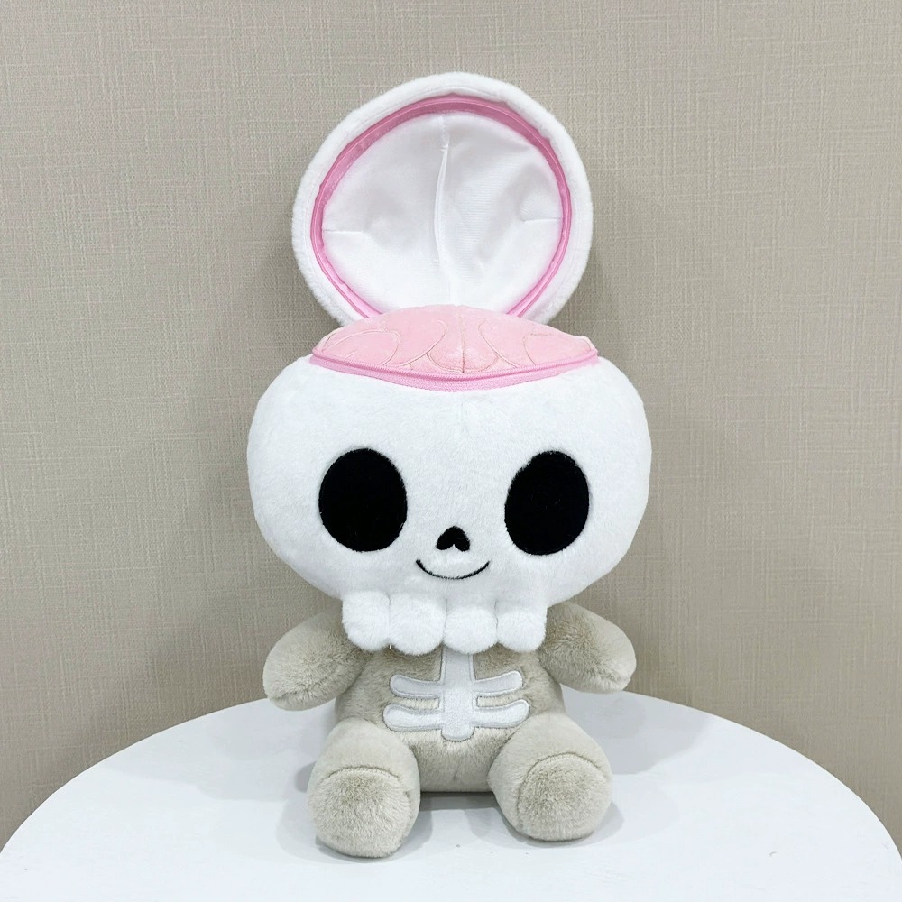 Cute Skull Plush Toy - 25cm Soft Stuffed Doll, 241g, Halloween & Gift Idea 13