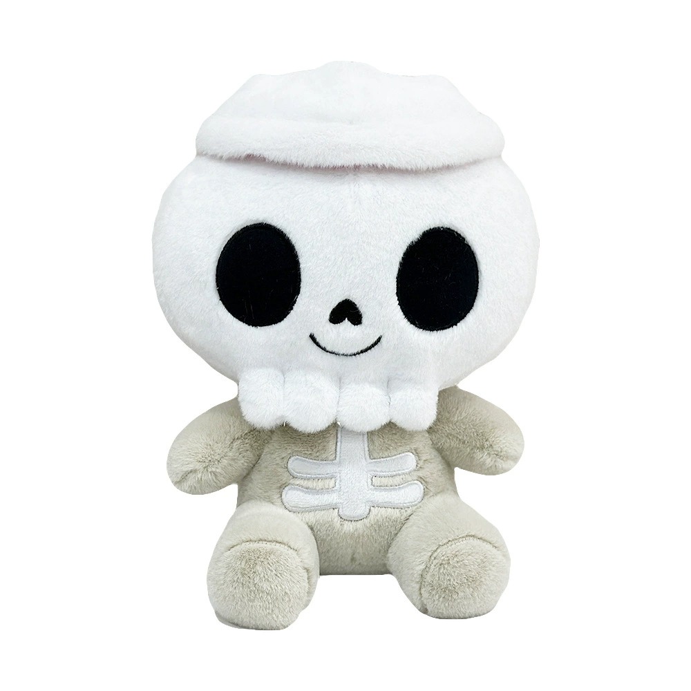 Cute Skull Plush Toy - 25cm Soft Stuffed Doll, 241g, Halloween & Gift Idea 12