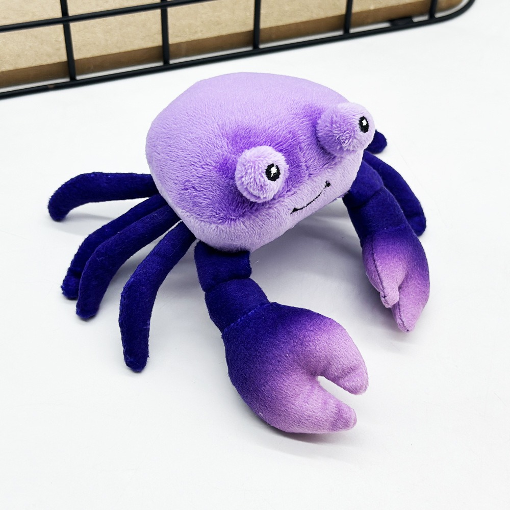 Cute  Rare purple Princess crabs  Plush Toy - 16cm Soft Stuffed Animal, 24g Lightweight Crab Doll for Kids and Collector 14