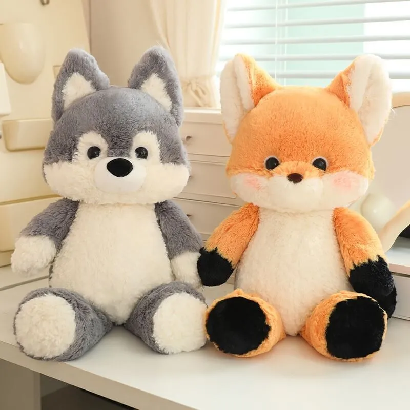 Best Cute Wholesale Running Fox And Wolf Plush Toys Accompany Exquisite Dolls Company - Yortoob 1