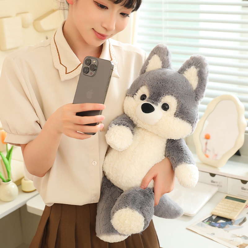 Best Cute Wholesale Running Fox And Wolf Plush Toys Accompany Exquisite Dolls Company - Yortoob 12