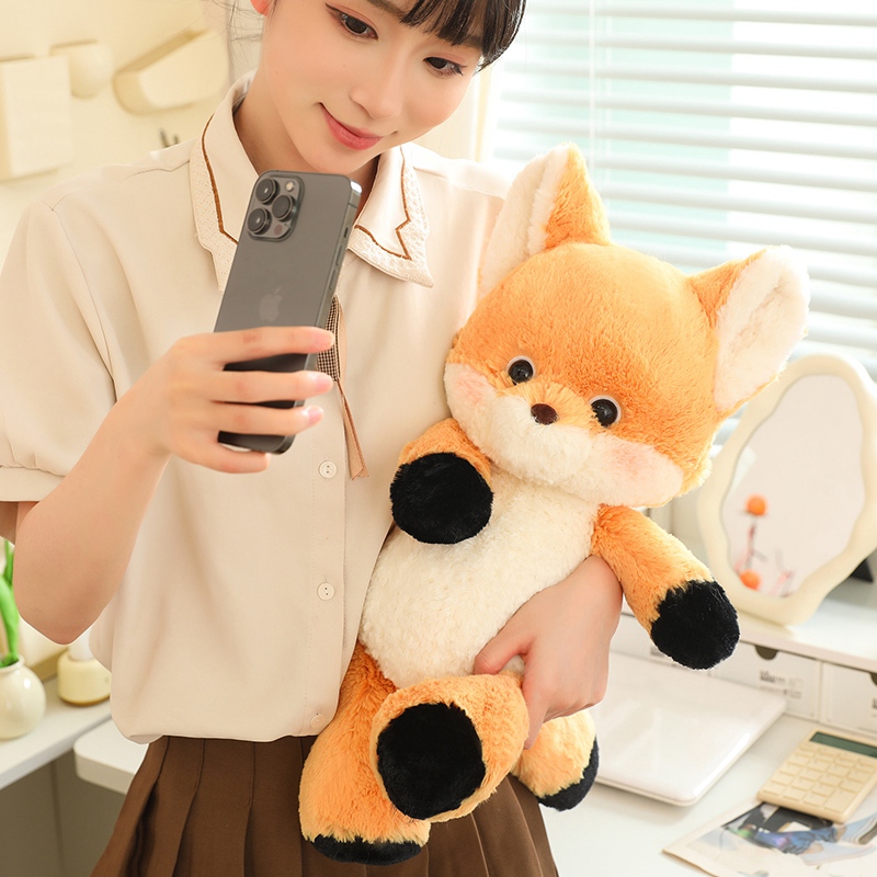 Best Cute Wholesale Running Fox And Wolf Plush Toys Accompany Exquisite Dolls Company - Yortoob 13