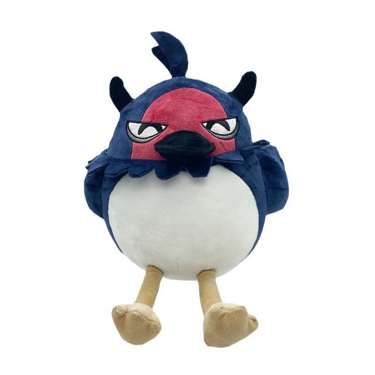 25cm Black Clover Plush NERO Cute Grumpy Bird Plush Toy  Soft Stuffed Animal with Blue, Red &amp; White Design, Funny Bird 1