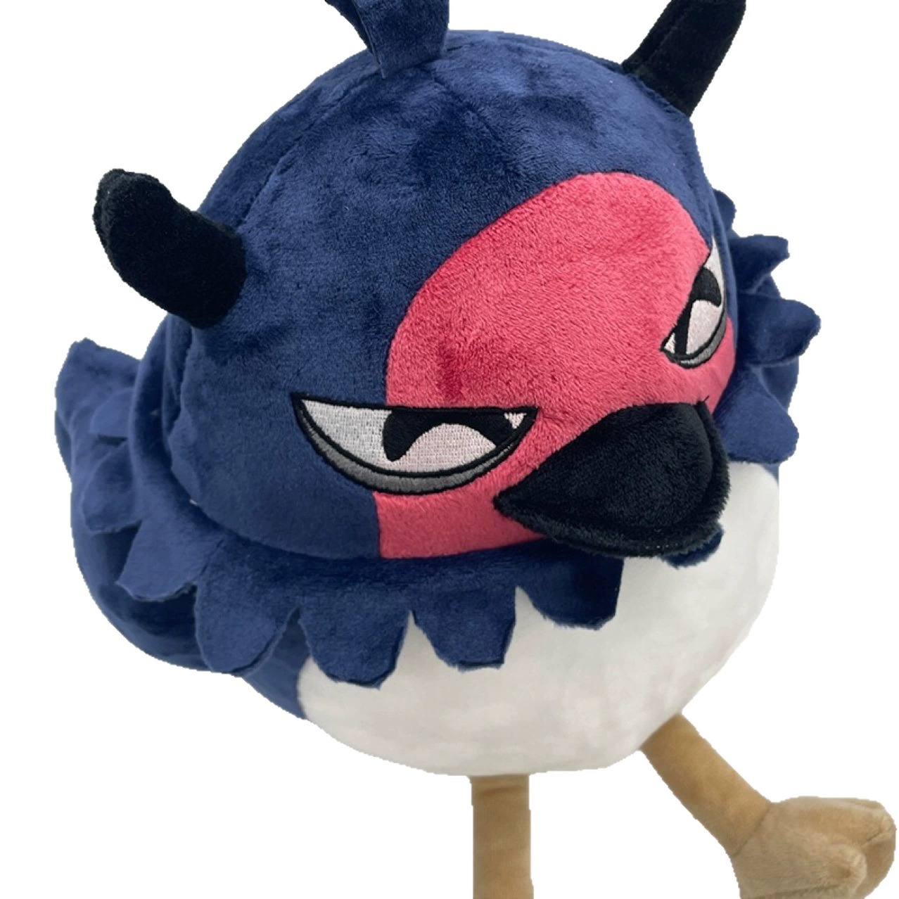 25cm Black Clover Plush NERO Cute Grumpy Bird Plush Toy Soft Stuffed Animal with Blue, Red & White Design, Funny Bird 12