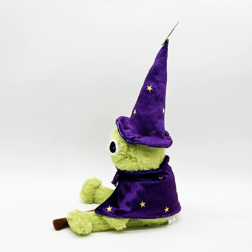 Мягкая игрушка «Лягушка-волшебник из поместья «Лунный свет»» высотой 30 см. Милая волшебная лягушка в сидячем положении, в шляпе и плаще волшебника. Забавная мягкая игрушка. 20