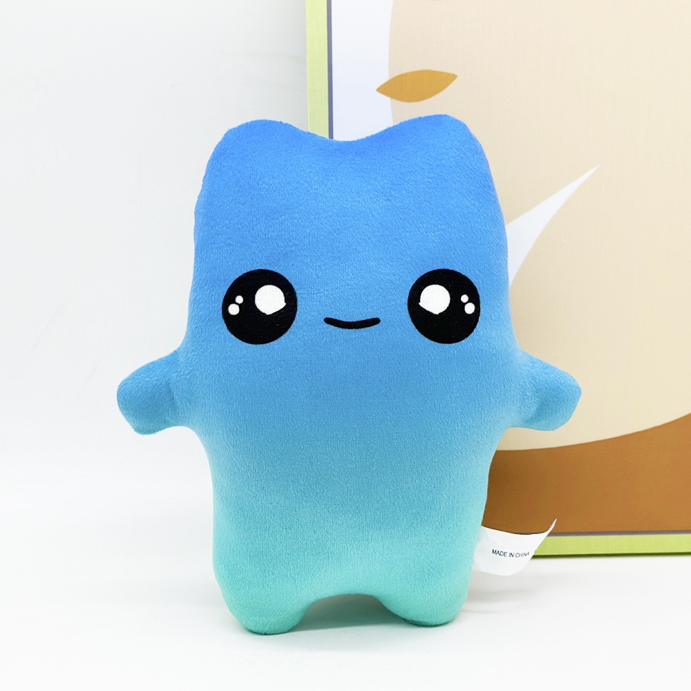 Cute Blue Gradient Plush Toy Soft Stuffed Doll 20cm Kawaii Pillow Gift for Kids and Adults 11