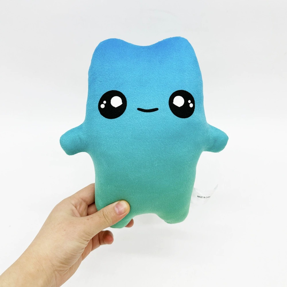 Cute Blue Gradient Plush Toy Soft Stuffed Doll 20cm Kawaii Pillow Gift for Kids and Adults 19