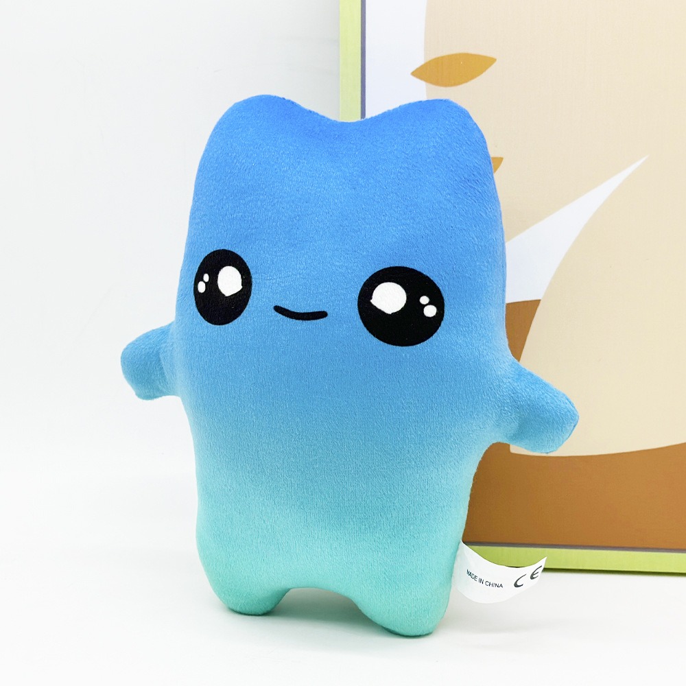 Cute Blue Gradient Plush Toy Soft Stuffed Doll 20cm Kawaii Pillow Gift for Kids and Adults 15