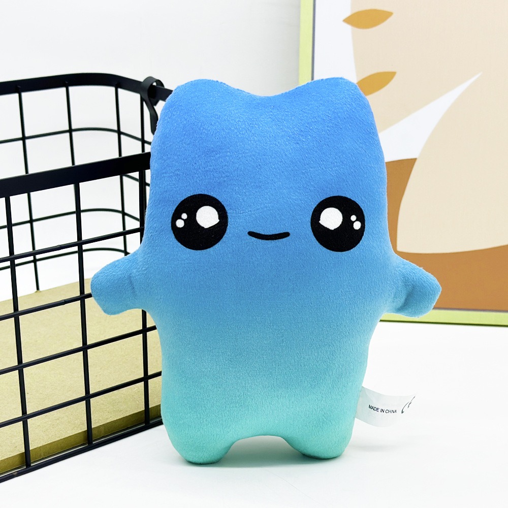 Cute Blue Gradient Plush Toy Soft Stuffed Doll 20cm Kawaii Pillow Gift for Kids and Adults 14