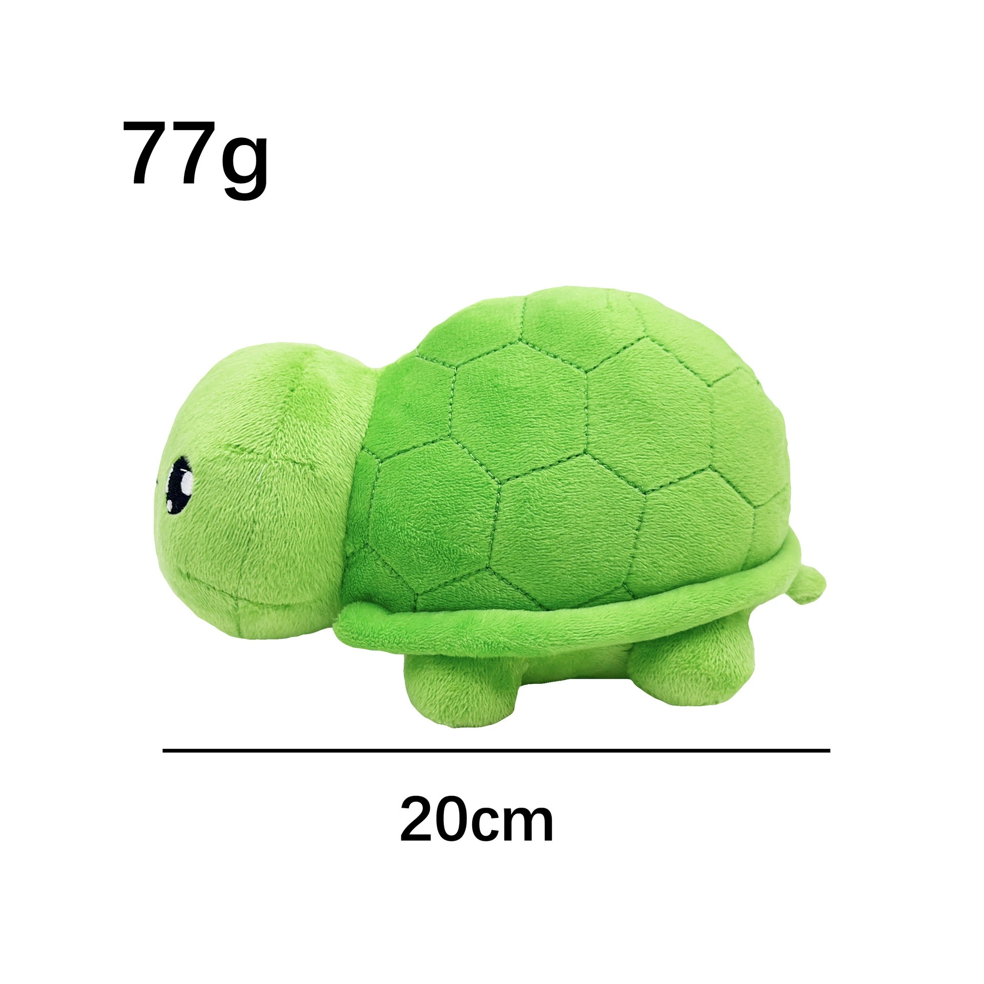Cute Green Turtle Vedal Plush Toy Adorable 20cm Super Soft Stuffed Animal Toy for Cuddling & Decor 19