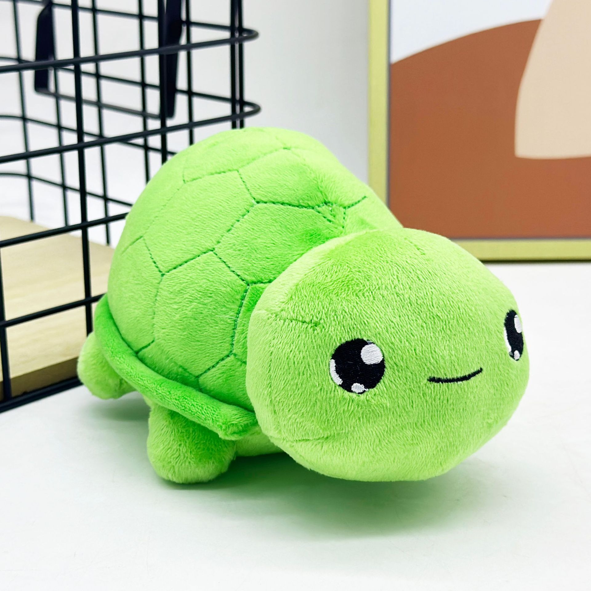 Cute Green Turtle Vedal Plush Toy Adorable 20cm Super Soft Stuffed Animal Toy for Cuddling & Decor 12