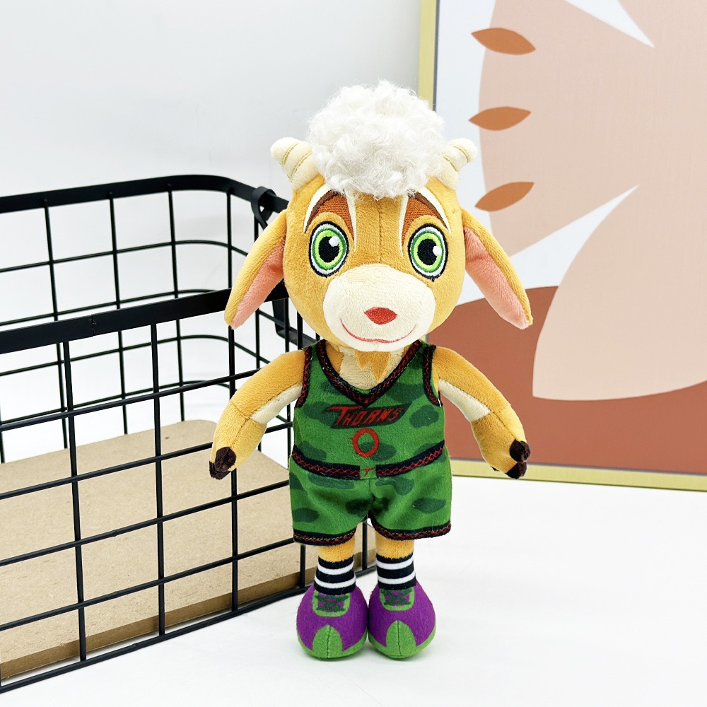 Goat Basketball Player Plush Toy - 26cm GOAT Movie Plush Cute Animal Stuffed Doll (80g) 13