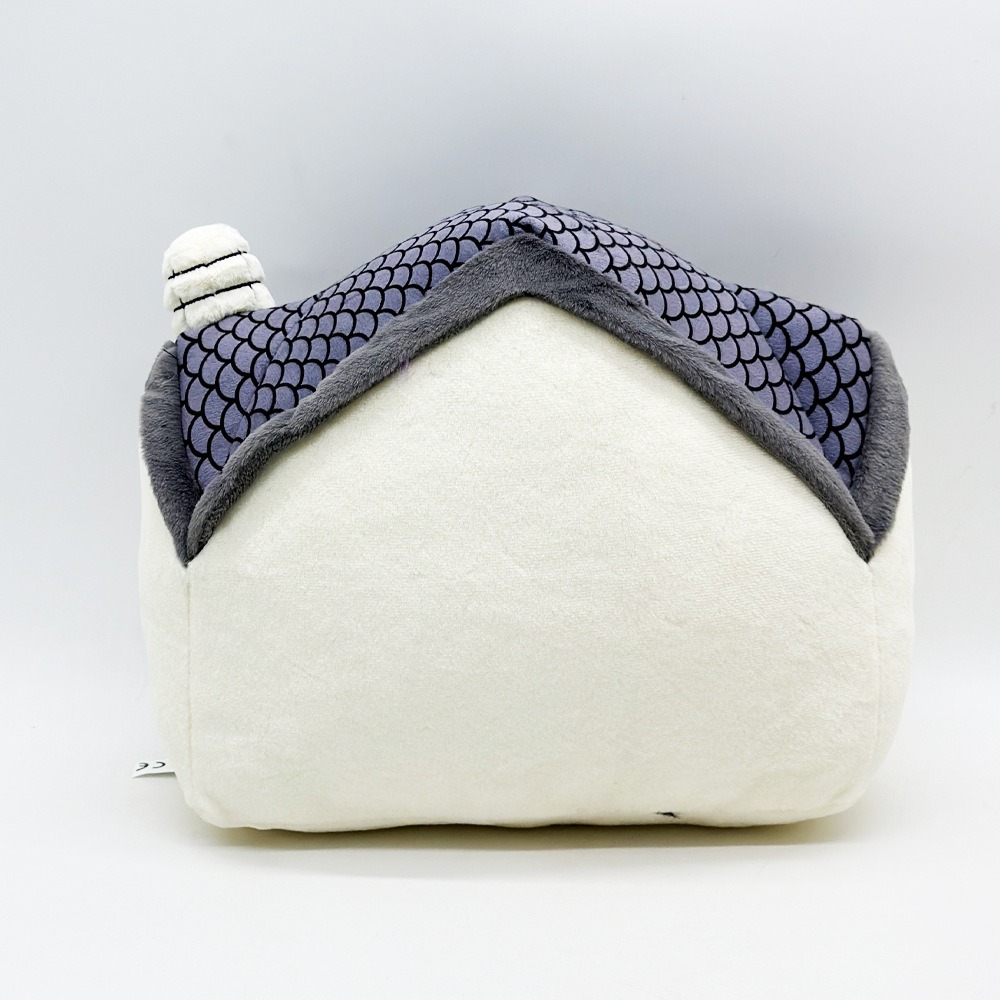 Halloween Haunted House Plush Pillow - 30cm×25cm Spooky Decor, 423g 18