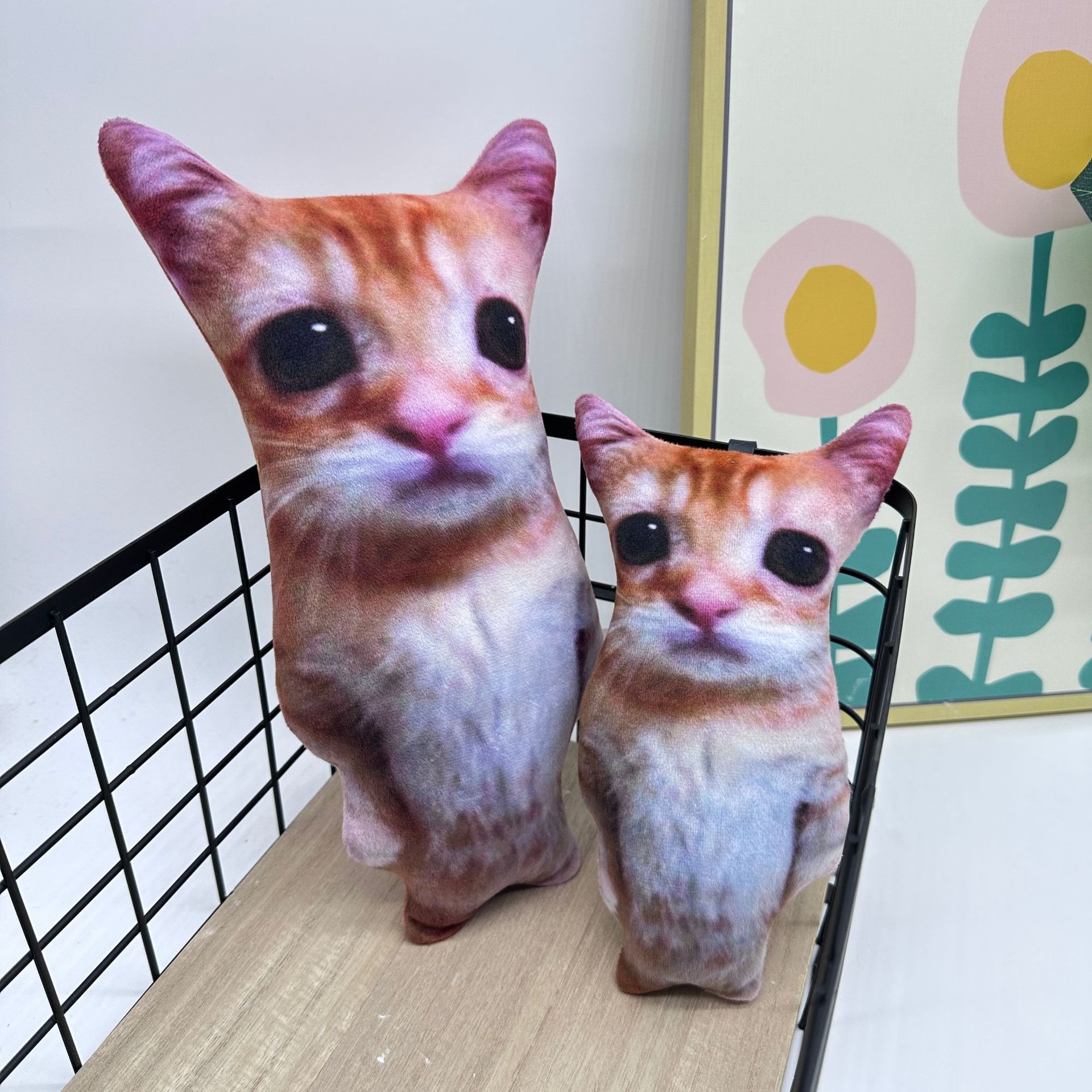 Happy El Gato Cat Plush Meme Stuffed Toy Soft Doll PP Cotton Cat Plush Toy Home Decoration Children's Birthday Gifts 11