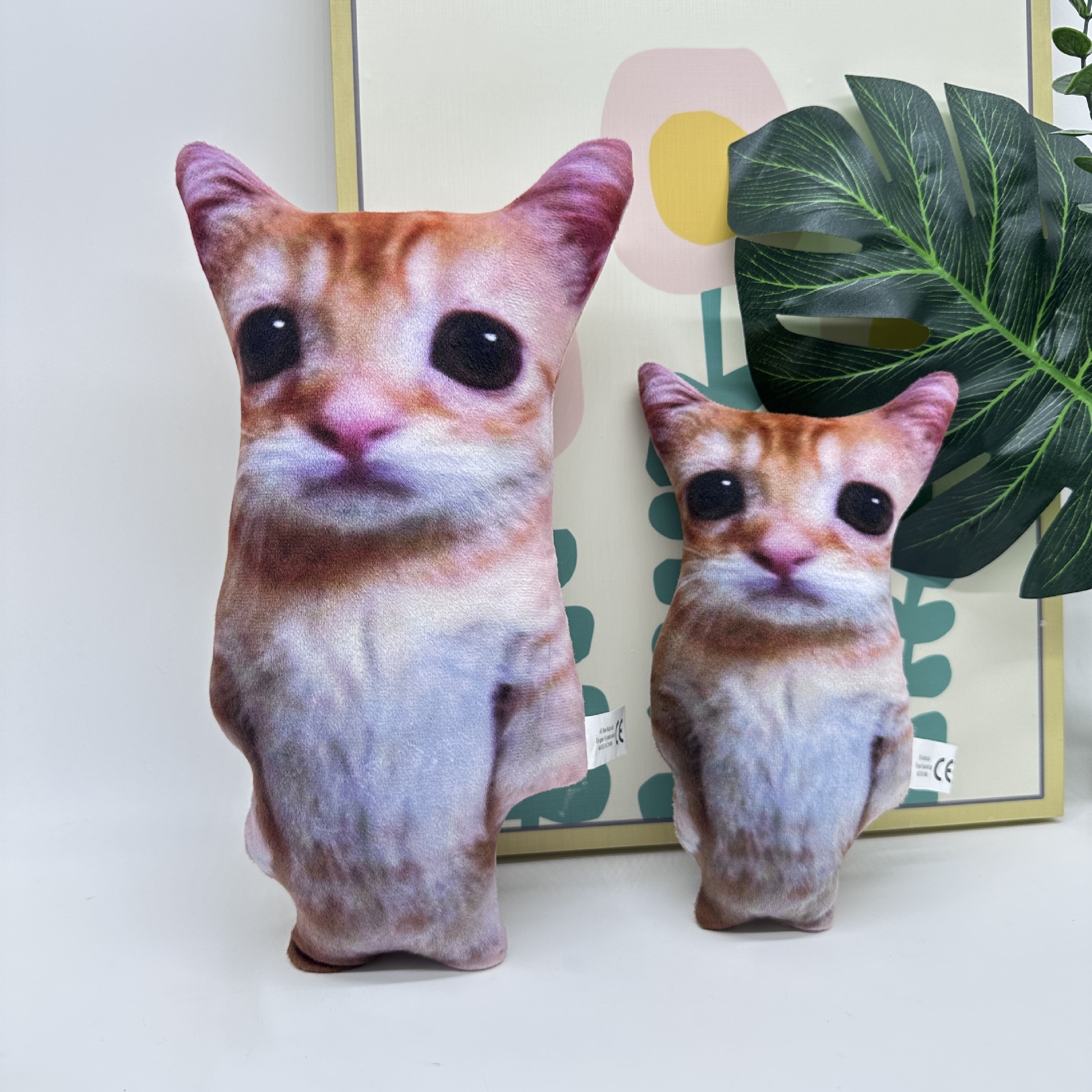 Happy El Gato Cat Plush Meme Stuffed Toy Soft Doll PP Cotton Cat Plush Toy Home Decoration Children's Birthday Gifts 12