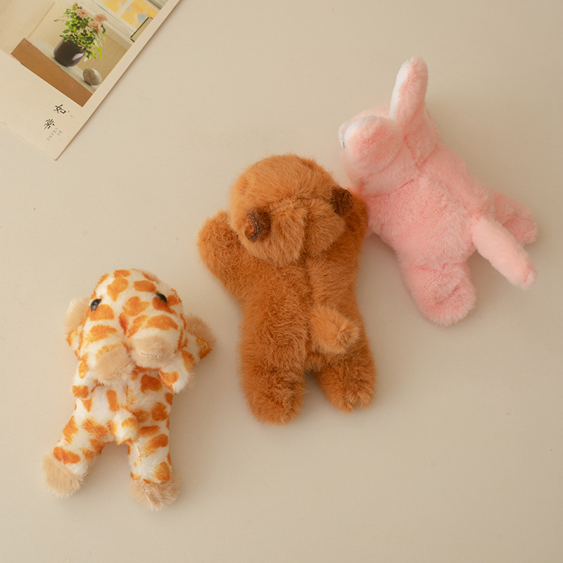 Plush animal refrigerator magnets, creative design, small size, cute shape, warm home decoration 11